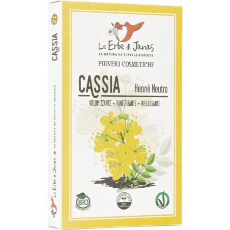Le Henné Neutre Cassia Le Erbe di Janas À Base De Plantes Ayurvédiques   Disponible sur Yumibio.com