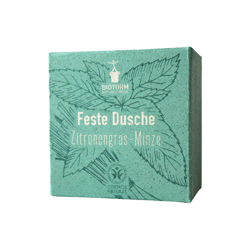 Lemongrass and Mint Solid Bubble Bath n.136 Bioturm Organic Bubble Bath  Available on Yumibio.com