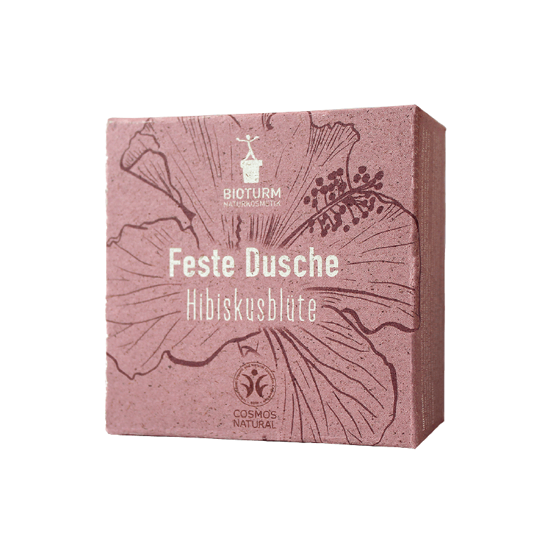 Gel Douche Solide aux Fleurs d'Hibiscus n.137 Bioturm Bain Moussant Bio   Disponible sur Yumibio.com