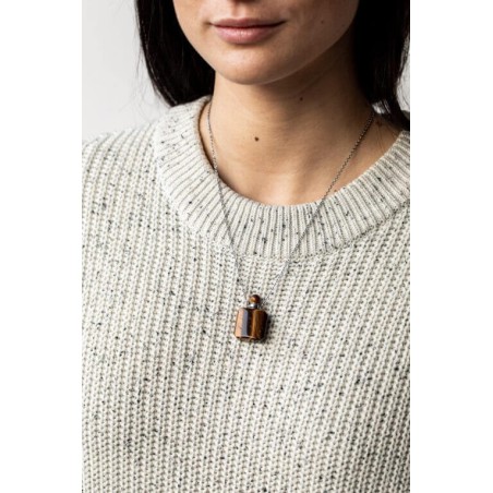 Aromatherapy Necklace - Tiger's Eye Olfattiva Aromatherapy and Fragrances  Available on Yumibio.com