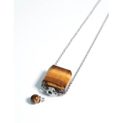 Collier d'aromathérapie - Oeil de tigre Olfattiva L'aromathérapie et les Parfums   Disponible sur Yumibio.com