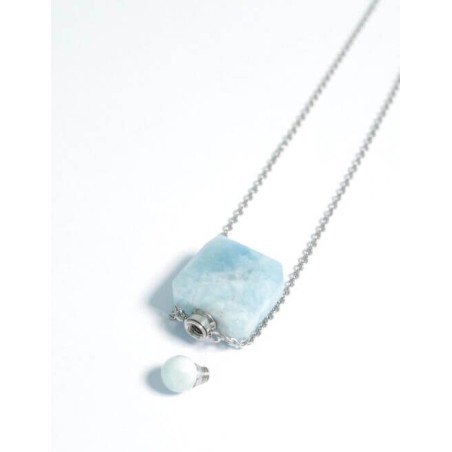 Collier d'aromathérapie - Aigue-marine Olfattiva L'aromathérapie et les Parfums   Disponible sur Yumibio.com