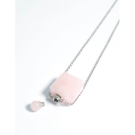 Collier d'aromathérapie - Quartz rose Olfattiva L'aromathérapie et les Parfums   Disponible sur Yumibio.com