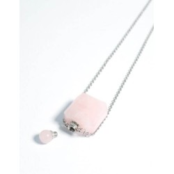 Collier d'aromathérapie - Quartz rose Olfattiva L'aromathérapie et les Parfums   Disponible sur Yumibio.com