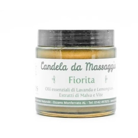 Massage candle Fiorita Antos Cosmetici Massage oils  Available on Yumibio.com
