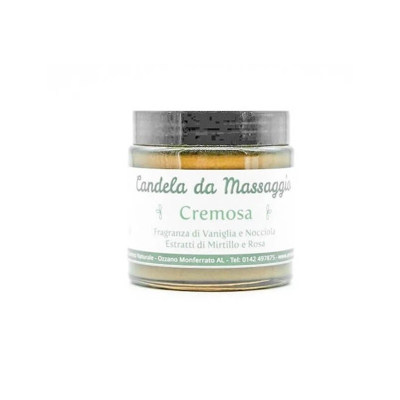 Antos Cosmetici  Candela da Massaggio Cremosa  Oli e Burri