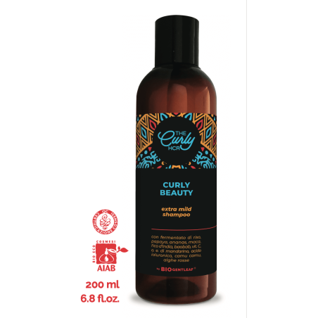 Extra gentle Shampoo for curly hair - Curly Beauty Gentleaf Organic Shampoo for curly and wavy hair  Available on Yumibio.com