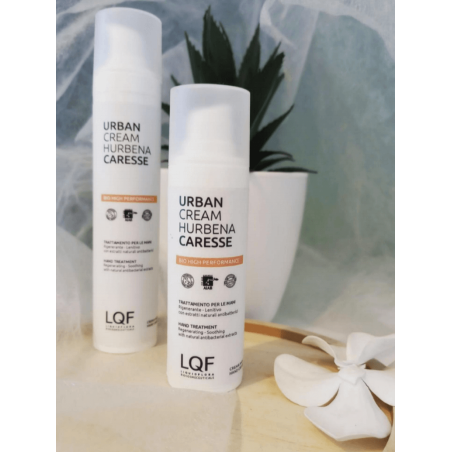 Liquidflora  Crema mani trattamento igienizzante e restitutivo Hurbena Caresse  Igienizzanti Mani