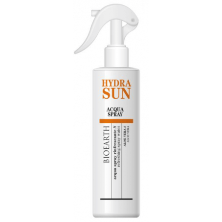 Aloe and Hyaluronic Acid body Spray water-Hydra Sun Bioearth Organic After Sun  Available on Yumibio.com