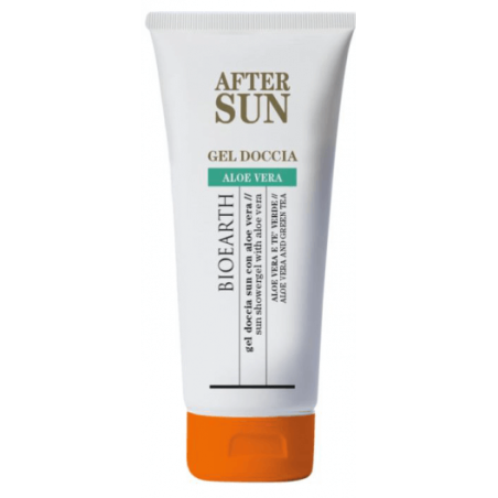 Gel douche Après-Semelle à l'Aloès - Gel Après-Soleil Bioearth Après-Soleil bio   Disponible sur Yumibio.com