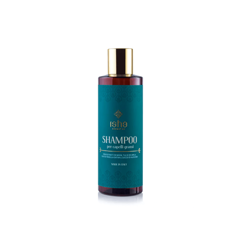 Isha  Shampoo per Capelli Grassi Neem, Tulsi,Amla  Shampoo bio capelli grassi