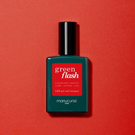 Vernis à Ongles Semi-Permanent Flash Rouge-Vert Pavot Manucurist Vernis à ongles semi-permanents   Disponible sur Yumibio.com