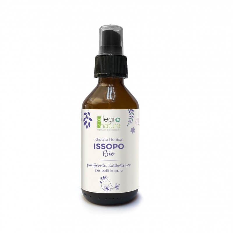 Herbal Hyssop Organic for oily Skin and Acne Allegro Natura Idrolati  Available on Yumibio.com