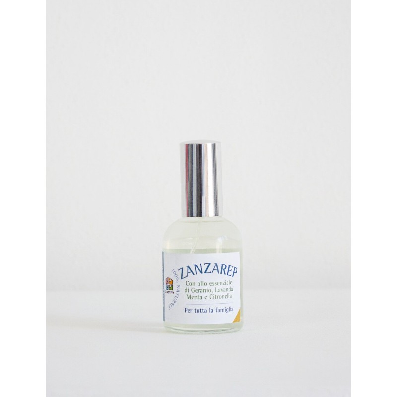 Spray Anti-moustiques aux Huiles Essentielles - Zanzarep 50ml Olfattiva Spray anti-moustiques bio   Disponible sur Yumibio.com