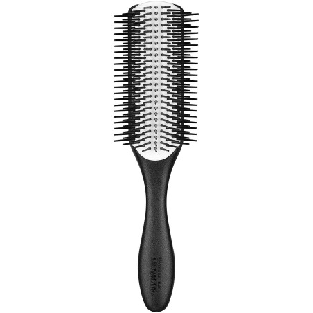 Brosse noire Denman D4 avec 9 rangées de dents Denman Brosses et Peignes   Disponible sur Yumibio.com