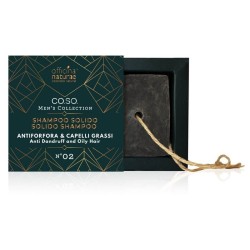 Officina Naturae  Shampoo Solido Uomo Antiforfora per Capelli Grassi n.02  Capelli