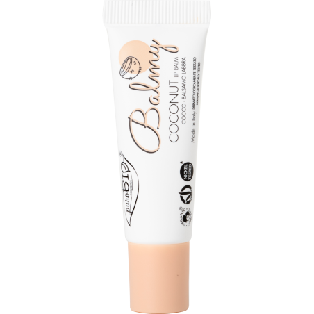 Balmy - Baume à Lèvres Hydratant 04 - Noix de Coco Purobio Les lèvres   Disponible sur Yumibio.com