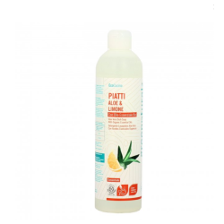 Liquide vaisselle avec de l'Aloe Vera et de Citron Greenatural La vaisselle et les Couverts   Disponible sur Yumibio.com