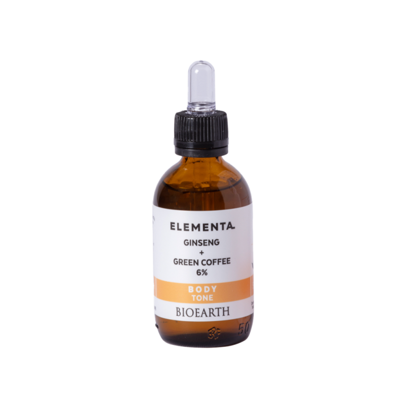 Body toning concentrate-Ginseng + Green Coffee 6 % Bioearth Lotions and Creams  Available on Yumibio.com