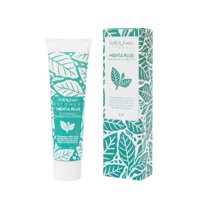 Phytocosmétiques à La Menthe Et Au Balsamique Froid Latte e Luna D'urgence   Disponible sur Yumibio.com