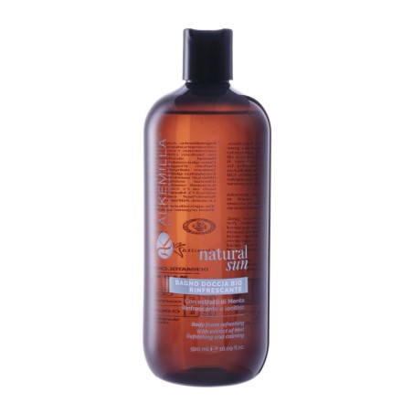 Gel douche Bio de Menthe poivrée Rafraîchissante Alkemilla Bain Moussant Bio   Disponible sur Yumibio.com