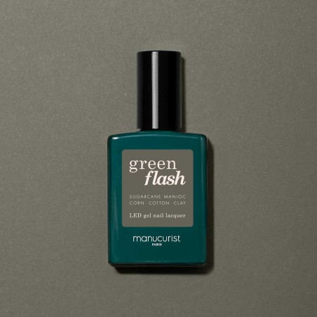 Khaki - Green Flash Semi-Permanent Nail Polish Manucurist Semi-permanent nail polishes  Available on Yumibio.com