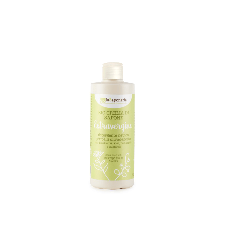 La Saponaria  Bio Crema di Sapone Extravergine  Bagnoschiuma Bio