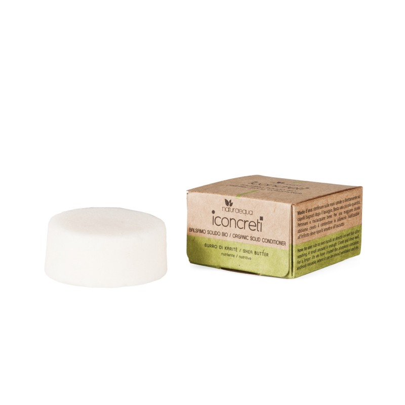 Baume solide au beurre de karité Naturaequa Revitalisant pour cheveux bouclés et ondulés   Disponible sur Yumibio.com
