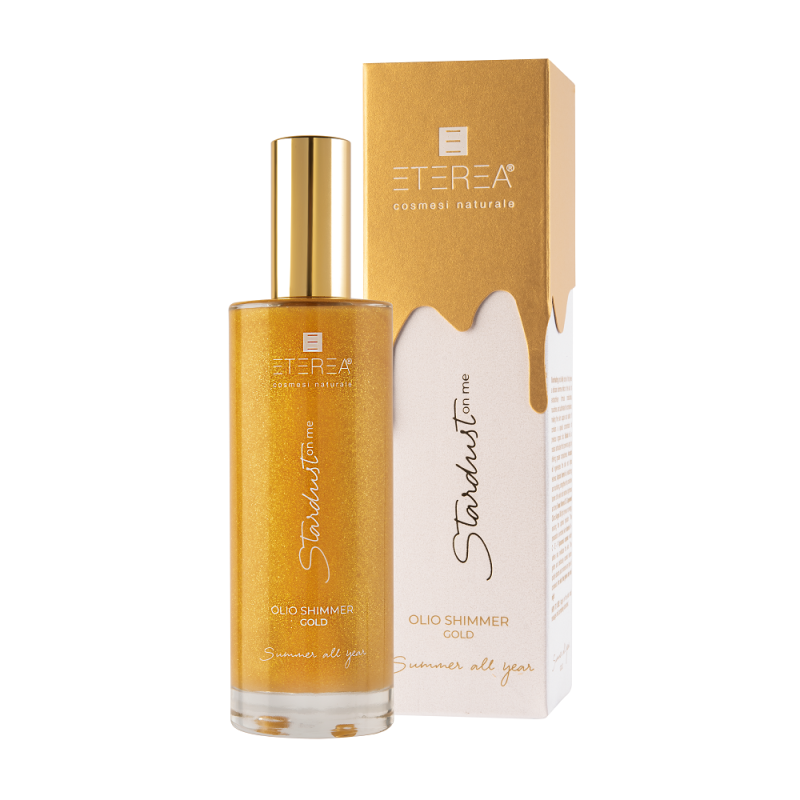 Stardust On Me-Oil Shimmer Gold Eterea Cosmesi Oils and Butters  Available on Yumibio.com