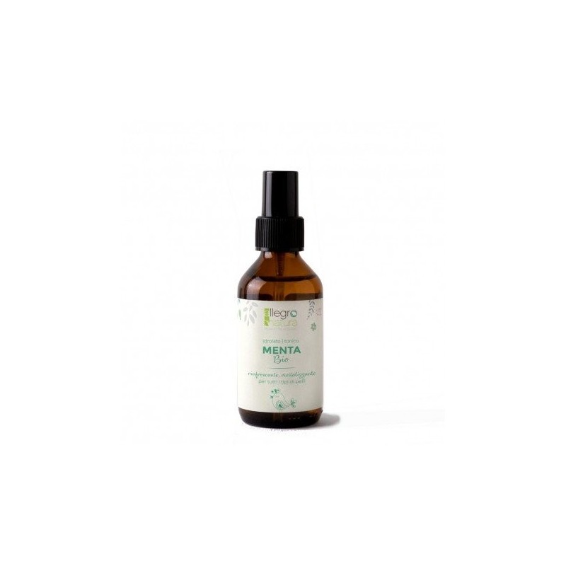 Tisane à la Menthe Bio pour Peau grasse et Accaldate Allegro Natura Idrolati   Disponible sur Yumibio.com