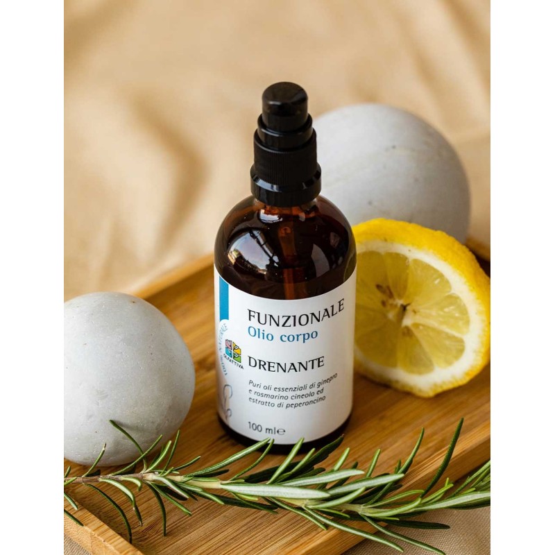 Draining Body Oil Olfattiva Oils and Butters  Available on Yumibio.com