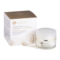Anti-Age protective face cream H24 and anti-pollution Alkemilla Moisturizing  Available on Yumibio.com