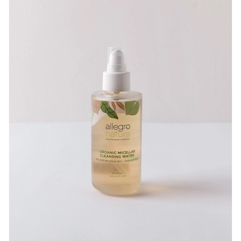 Eau Micellaire Purifiante Au Thé Vert Allegro Natura Nettoyage   Disponible sur Yumibio.com
