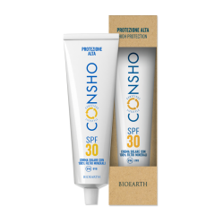 Crème solaire CONSHO FPS 30 Bioearth Protection solaire bio   Disponible sur Yumibio.com