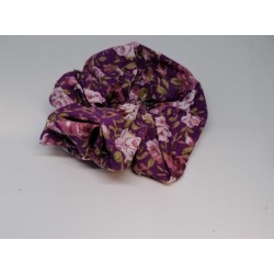 Fabric Scrunchie-purple floral Le Kikke - Accessori Brushes and combs  Available on Yumibio.com
