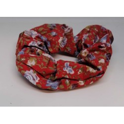Le Kikke - Accessori  Scrunchie in Tessuto - Floreale Rosso  Spazzole e Phon