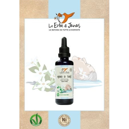 Monoi Tiare Le Erbe di Janas Oils and Macerated  Available on Yumibio.com