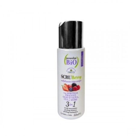 Exfoliating Scrub for Face And Body 50 ml - Scrubberry Parentesi Bio Scrubs and Exfoliants  Available on Yumibio.com