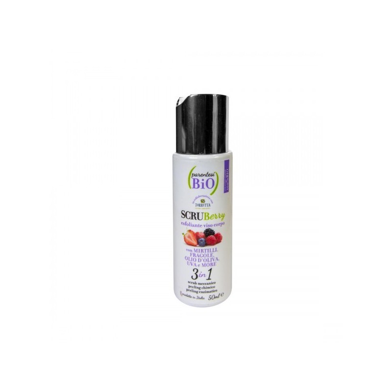 Parentesi Bio  Scrub Esfoliante per Viso e Corpo 50 ml - Scruberry  Scrub Viso