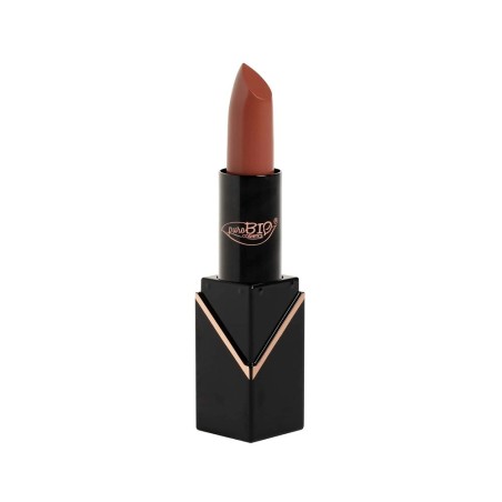 Creamy Matte Lipstick 105 - Nude Peach Purobio Rossetti  Available on Yumibio.com