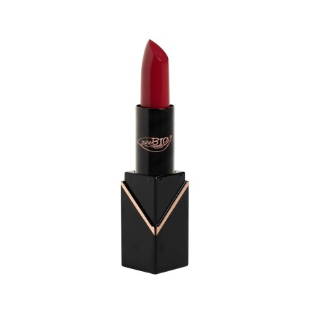 Creamy Matte Lipstick 103 - Strawberry Red Purobio Rossetti  Available on Yumibio.com
