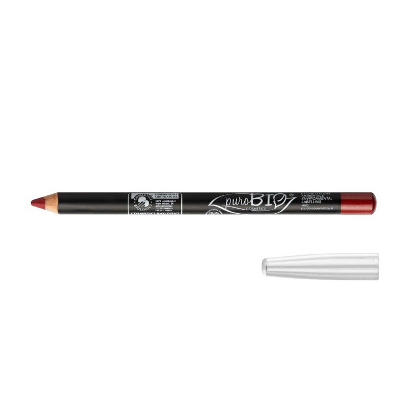 Lip Pencil 52 - Pompeian Red Purobio Pencils  Available on Yumibio.com