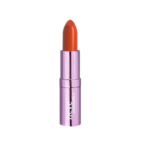 Coral Orange Lipstick-SUGAR Matte Cannolo Neve Cosmetics Rossetti  Available on Yumibio.com