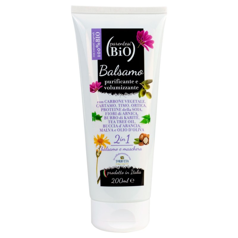 Parentesi Bio  Balsamo Purificante e Volumizzante 2 in 1  Balsamo Capelli Grassi