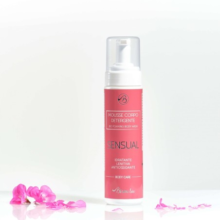 Bisou Bio  Mousse Corpo Detergente alla Vaniglia e Sandalo - Sensual  Bagnoschiuma Bio