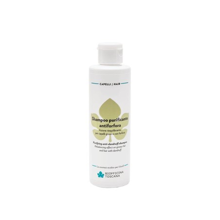 Purifying Anti-Dandruff Shampoo Biofficina Toscana Shampoo bio oily hair  Available on Yumibio.com