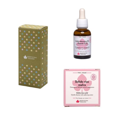 Kit visage Mauve Biofficina Toscana Pelle Sensibile   Disponible sur Yumibio.com