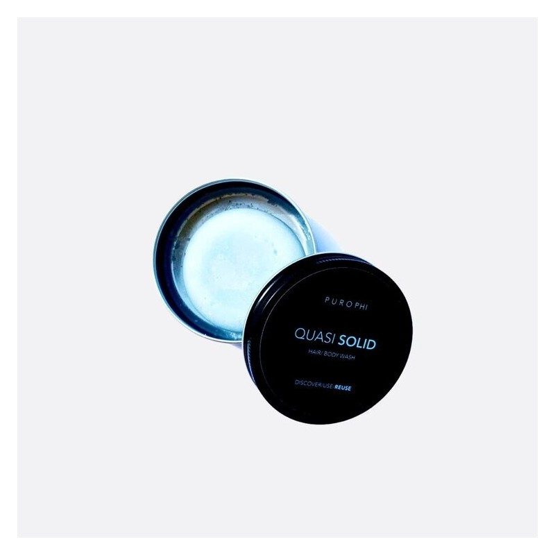 Almost SOLID-shower Shampoo body and hair Purophi Organic Bubble Bath  Available on Yumibio.com