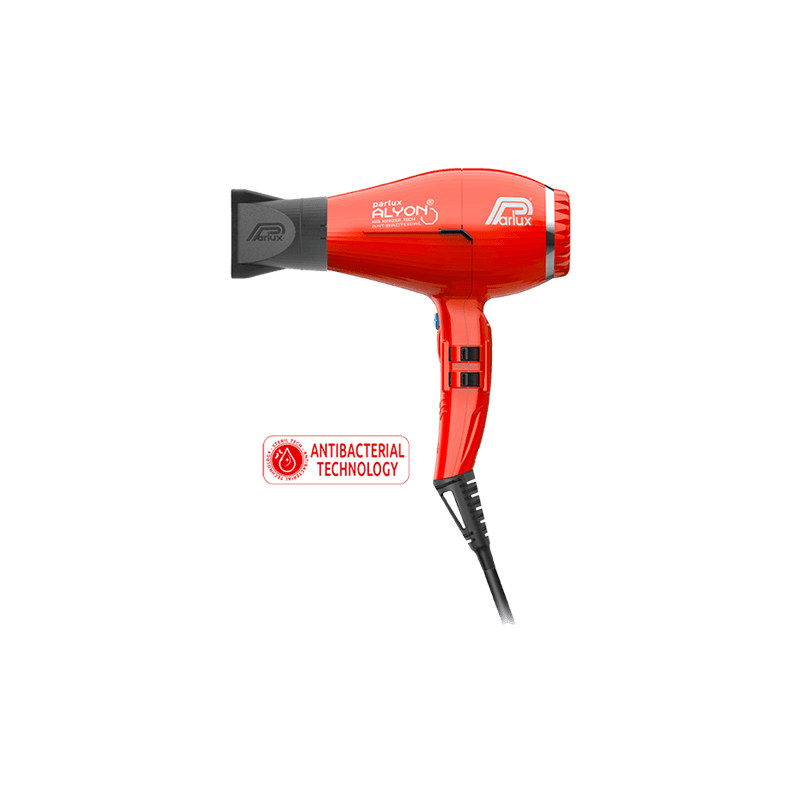 Professional Hair Dryer - Parlux Alyon Red Antibacterial Parlux Brushes and Combs  Available on Yumibio.com