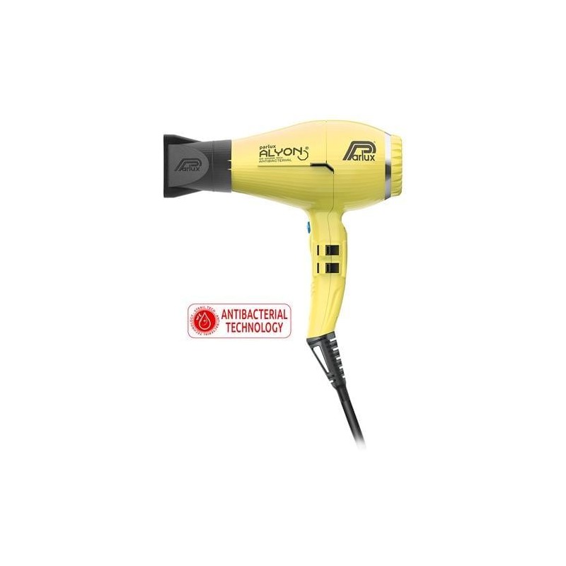 Professional Hair Dryer - Parlux Alyon Yellow Antibacterial Parlux Brushes and Combs  Available on Yumibio.com